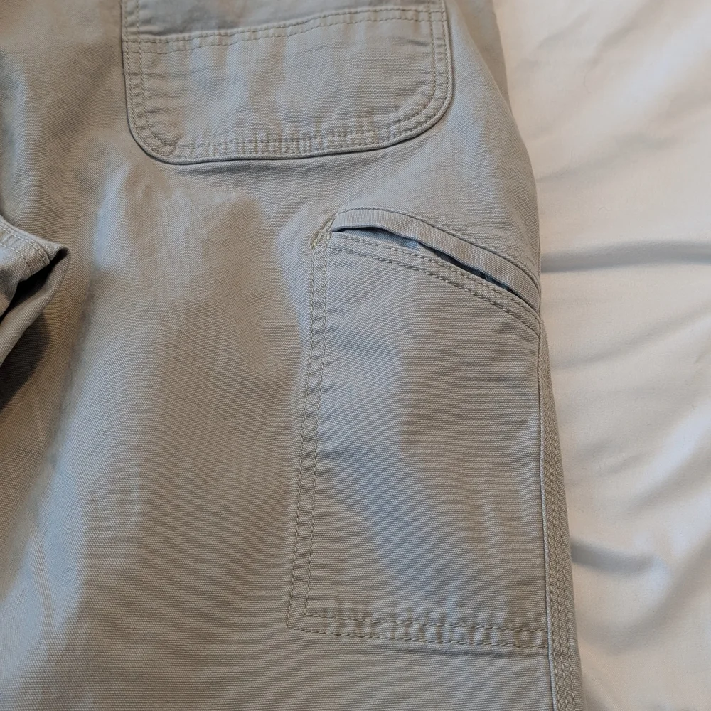Carhartt Men’s Tan Relaxed Fit Utility Work Pants 38x30 Cotton Stretch
